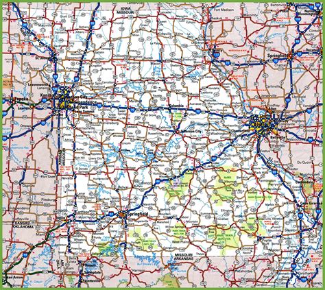 Map Of Missouri Cities Missouri Interstates Highways Road Map Images And Photos Finder