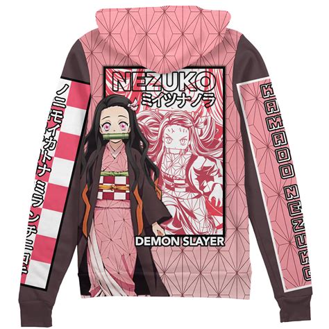 Kamado Tanjiro Demon Slayer Streetwear Zip Hoodie Jacket Animebape