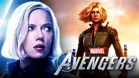 marvel s avengers reveals first look at infinity war inspired black widow skin