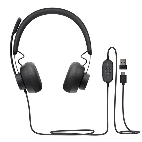 Buy Logitech Zone Wired Over Ear Headset With Advanced Noise Cancelling Microphone Simple
