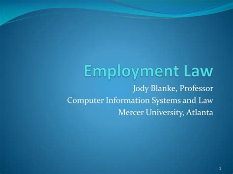 Ppt Employment Law Powerpoint Presentation Free Download Id5148091