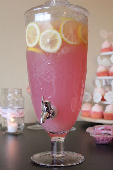 Pink Lemonade With Fresh Lemons See Pink Party On