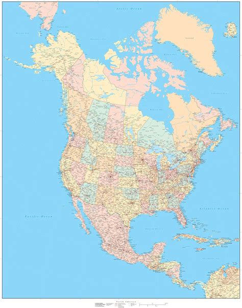 Map Of Us States And Canada Provinces