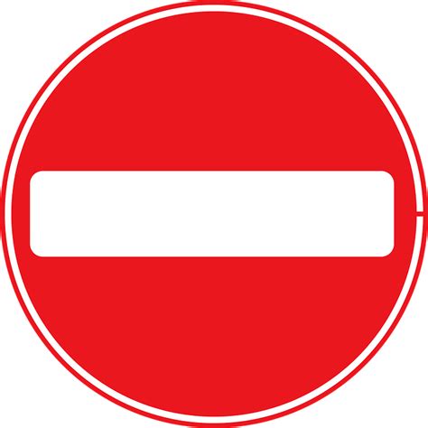 Free Illustration No Entry Sign Traffic Sign Free Image On Pixabay