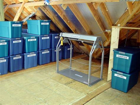 Versalift To Lift Totes And Boxes To The Attic Bpghome