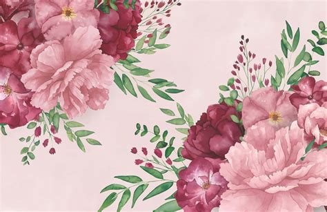 Download Vibrant Floral Print Wallpaper Wallpaper