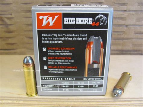 200 Round Case 44 Remington Magnum 240 Grain Sjhp Winchester Big Bore