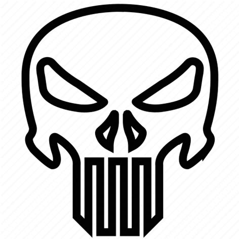 Punisher Skull Outline Png Was Going To Be My Tattoo