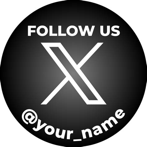 X Twitter Symbol Round Shop Window Sticker Tenstickers
