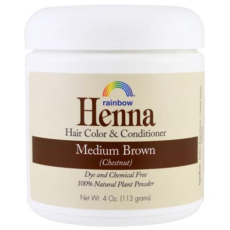 Rainbow Research Henna Hair Color And Conditioner Medium Brown