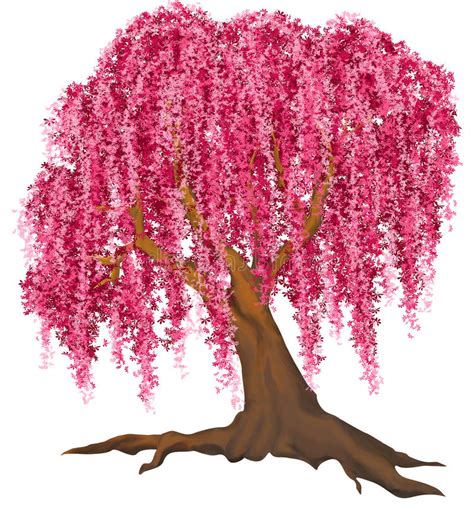 Pink Tree Stock Illustrations 211216 Pink Tree Stock Illustrations