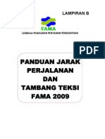 100%(3)100% found this document useful (3 votes). Kadar Tuntutan Perjalanan Kakitangan Awam