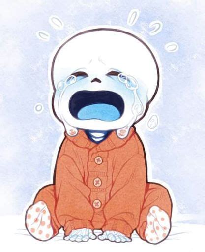 Baby Sans Crying Cute Wiki Undertale Amino