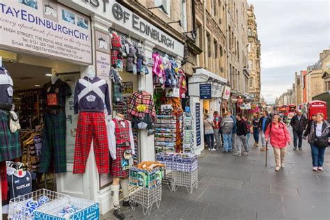 Shops At The Royal Mile In Edinburgh Scotland Editorial Image Image