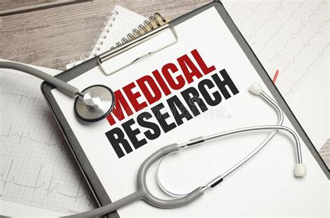 Stethoscope Pens And Note With Text MEDICAL RESEARCH Stock Photo Image Of Research Care