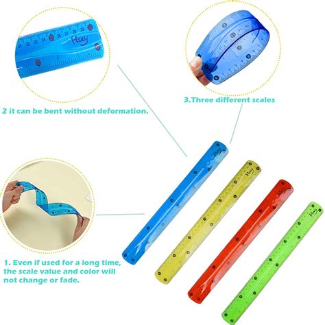 Flexible Rulers Bendy Ruler Folding Rulers Plastic Rulers Translucent