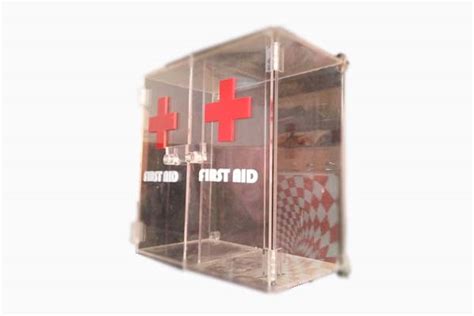 Acrylic First Aid Box Customized Acrylic Drop Box Manufacturer And