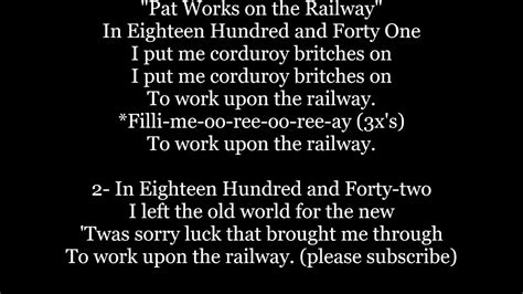Pat Works On The Railway Lyrics Tyredts