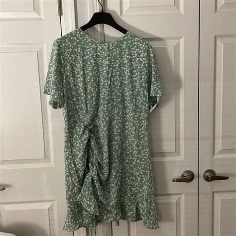Missguided Dresses Brand New Plus Size Sage Floral Print Ruched
