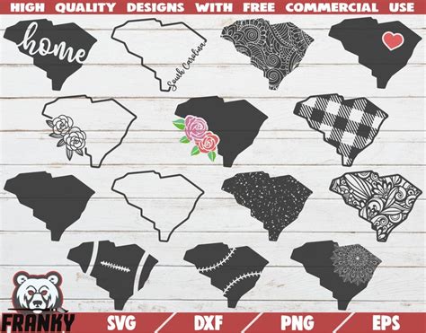 14 Designs Dxf Files Love South Carolina Svg South Carolina State