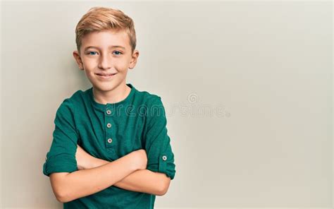 596 Happy Cute Smile Kid Boy Crossed Arms Stock Photos Free And Royalty