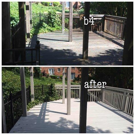 B4 And After Deck Action Painting Pros