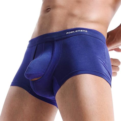 Discount Boxer Health Underwear Men Sexy Breathable Bulge Pouch Penis Soft Panties Shorts