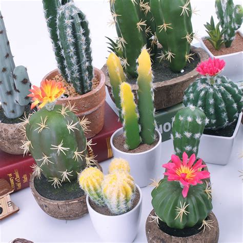 Nordic Artificial Plants Mini Potted Succulents Cactus