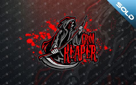 Reaper Esports Logo Grim Reaper Mascot Logo For Sale Lobotz Ltd