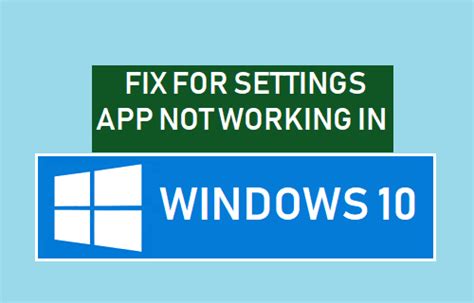 Has anyone else noticed moe not working? Fix For Settings App Not Working in Windows 10