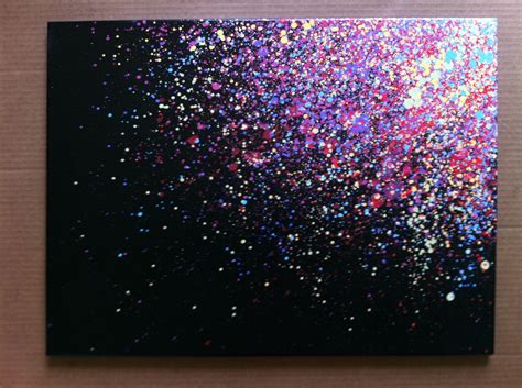 This is a quick tutorial of how to get the top 3 splatter paint techniques: 18x24 Paint Splatter Canvas