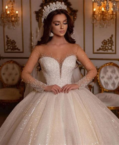 Maybe you would like to learn more about one of these? Prinzessin Hochzeitskleider Glitzer | Brautkleider Mit ...