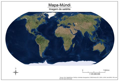 Mapa Múndi Imagem De Satélite Tudogeo