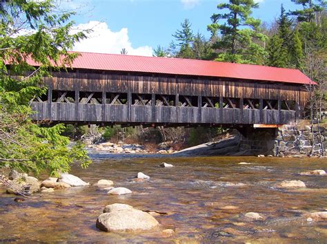 Albany Covered Bridge Kancamagus Highway Region New Hampshires