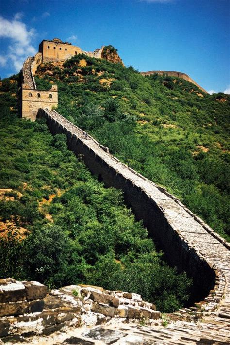 The Steep Stone Steps Of The Great Wall Of China Beijing Food