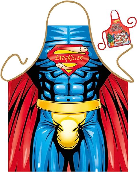 Tini Shirts Superman Motiv Kochschürze Sexy Superman Schürze