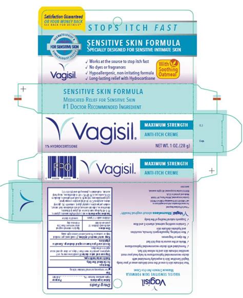 Vagisil Anti Itch Creme Maximum Strength Sensitive Skin Formula