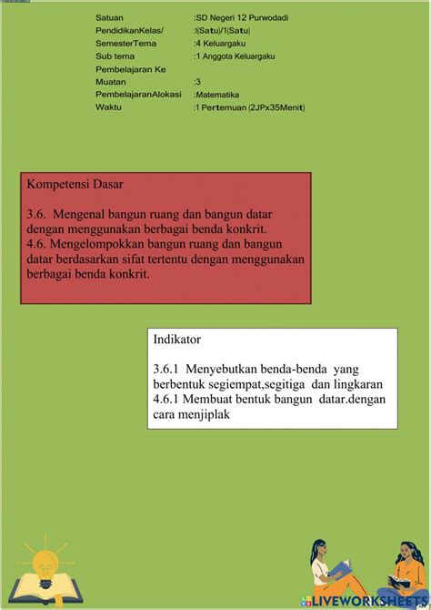 Ejercicio Interactivo De Lembar Kerja Peserta Didik LKPD