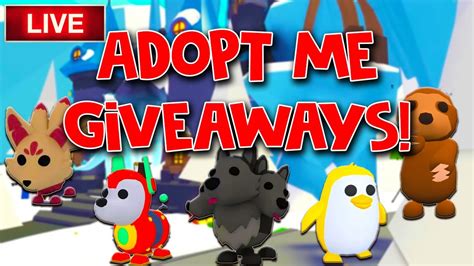 Free Adopt Me Neons And Legendary Giveaways Roblox 🔴 Roblox Adopt