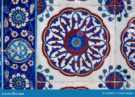Traditional Iznik Tiles Ceramics Turkey Stock Image Image Of