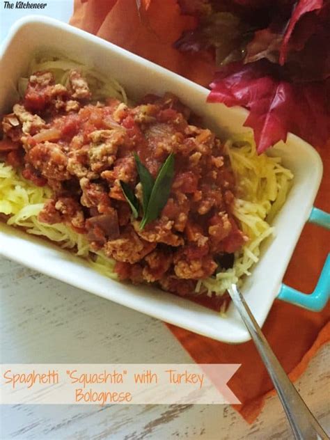 Spaghetti Squashta With Turkey Bolognese From Skinnytaste Cookbook