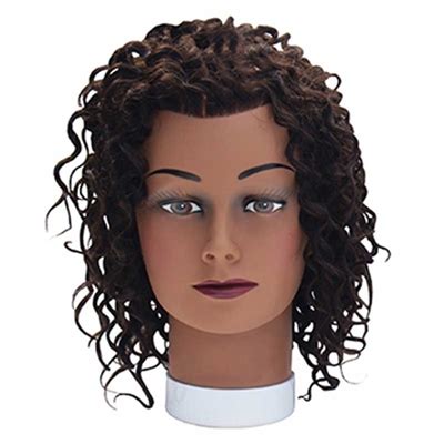 Manikin heads come in a wide variety of hair styles, hair textures, hair lengths and hair colors. BaBylissPRO - Curly Hair Deluxe Mannequin - Black