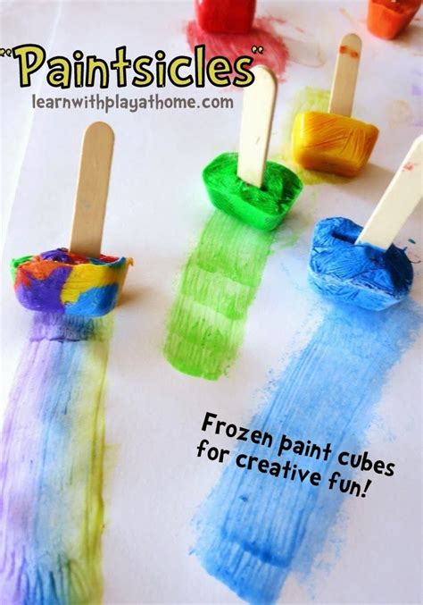 30 fall activities that are fun for preschoolers. Paintsicles Activity from Learn with Play at Home #kids # ...