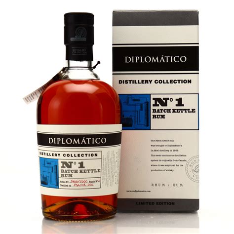 diplomatico 2011 distillery collection no 1 batch kettle rum rum auctioneer