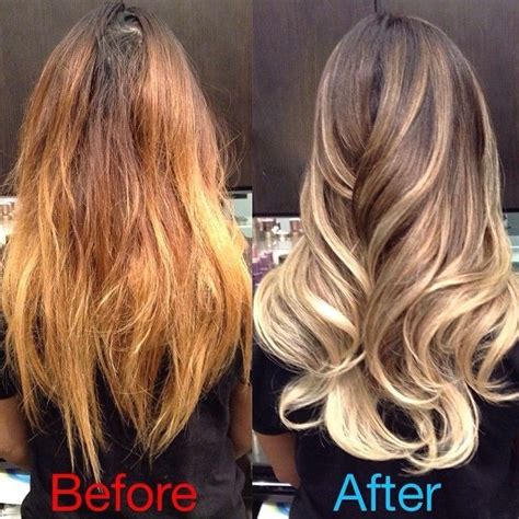 Before And After Using Purple Shampoo Toner For Orange Hair Brassy Hair Orange Hair
