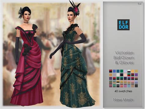 Elfdor Victorian Ballroom Set Sims 4 Mods Clothes Sims 4 Clothing