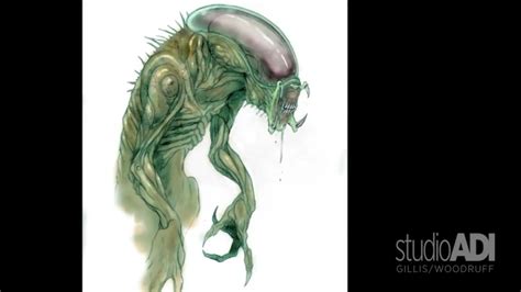 Unused Aliens Vs Predator Requiem Predalien Designs
