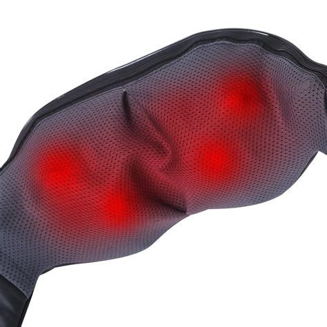 Luyao Shiatsu Heated Kneading Neck And Shoulder Massager With Leather Bag Neck Massager As Seen