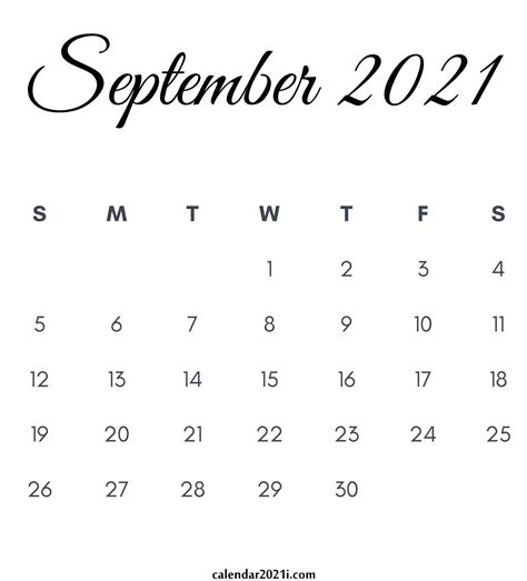 United states edition with federal holidays. September 2021 Calendar | Calendar Printables Free Blank