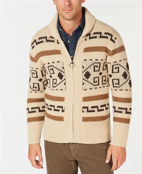 Pendleton Original Westerly Sweater In Tanbrown Brown For Men Lyst